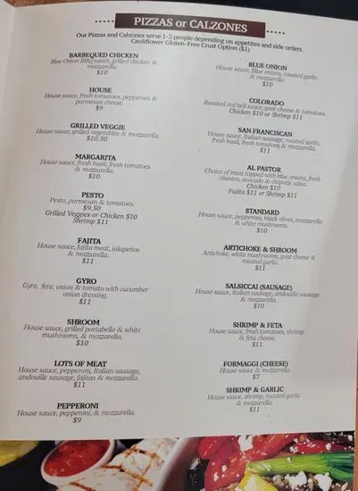 Menu 1