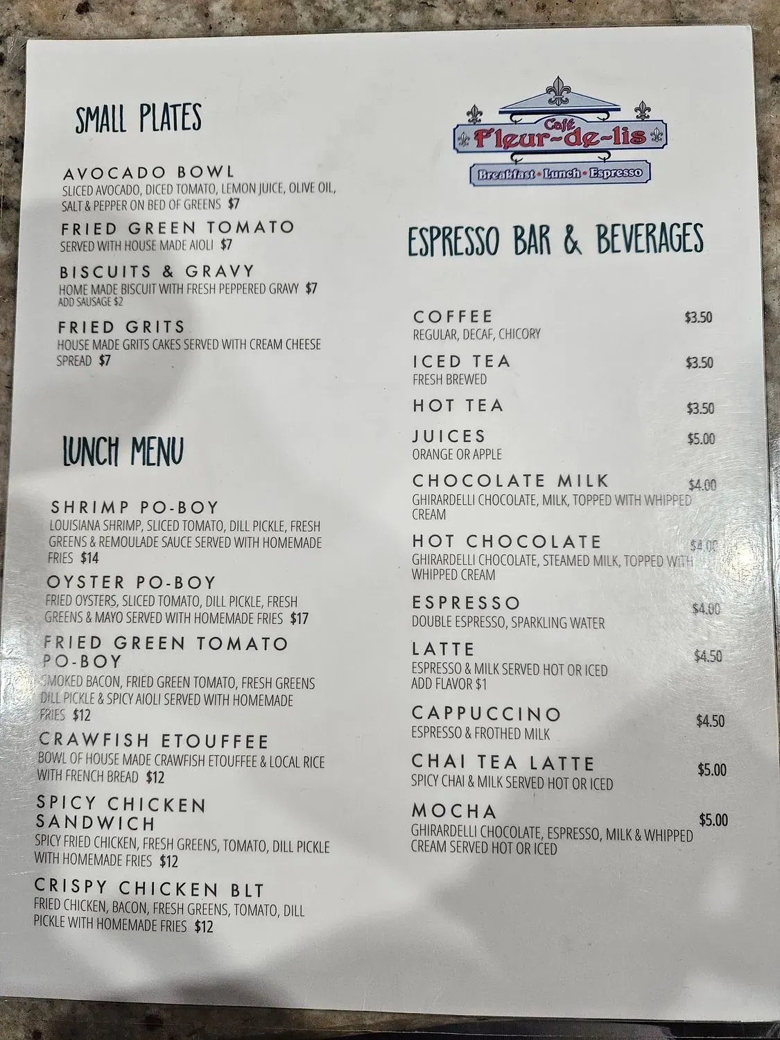 Menu 6