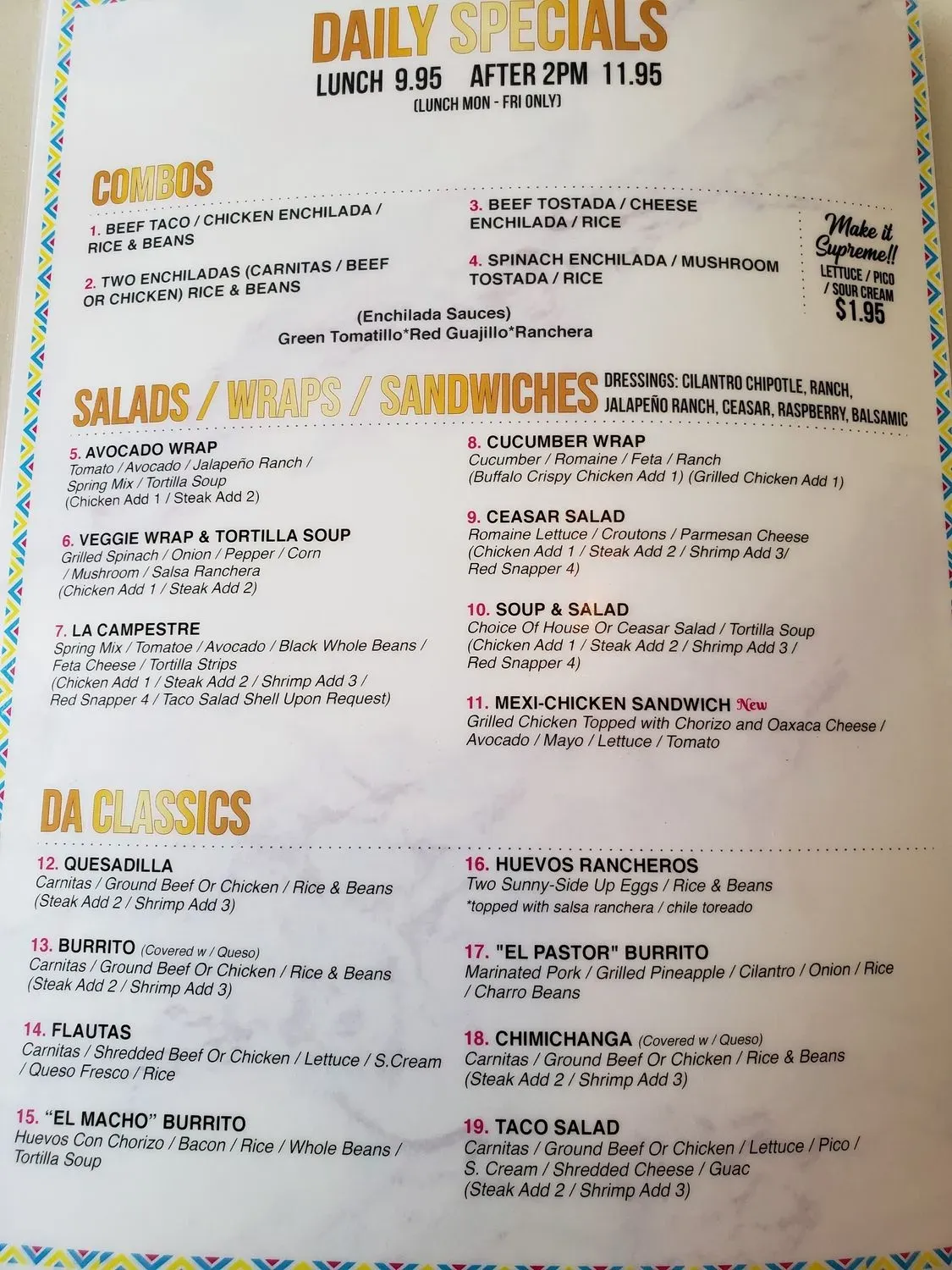 Menu 2