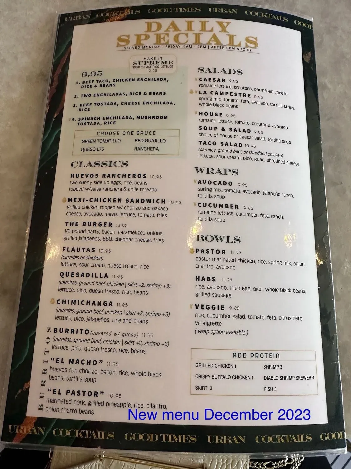 Menu 4