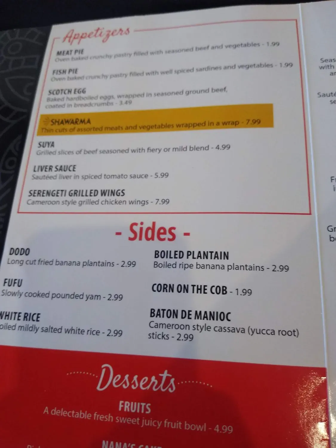 Menu 4