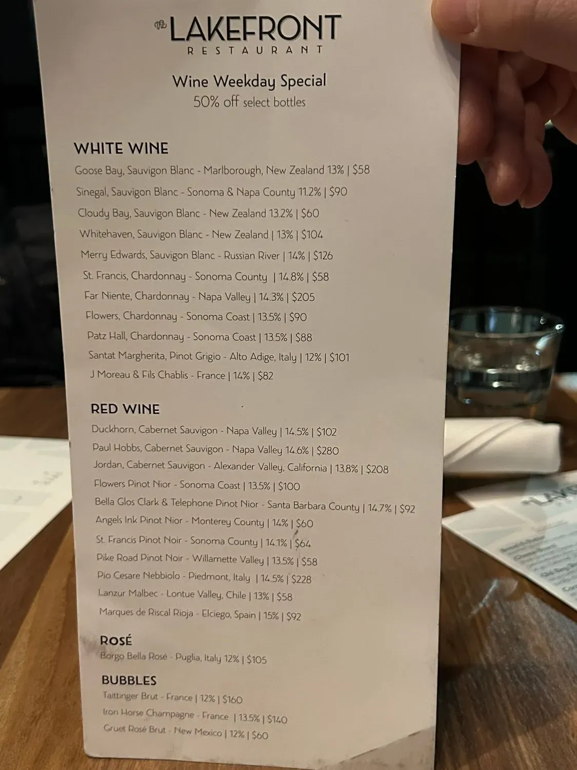 The Lakefront Restaurant at Theater on the Lake Menu - Updated November ...