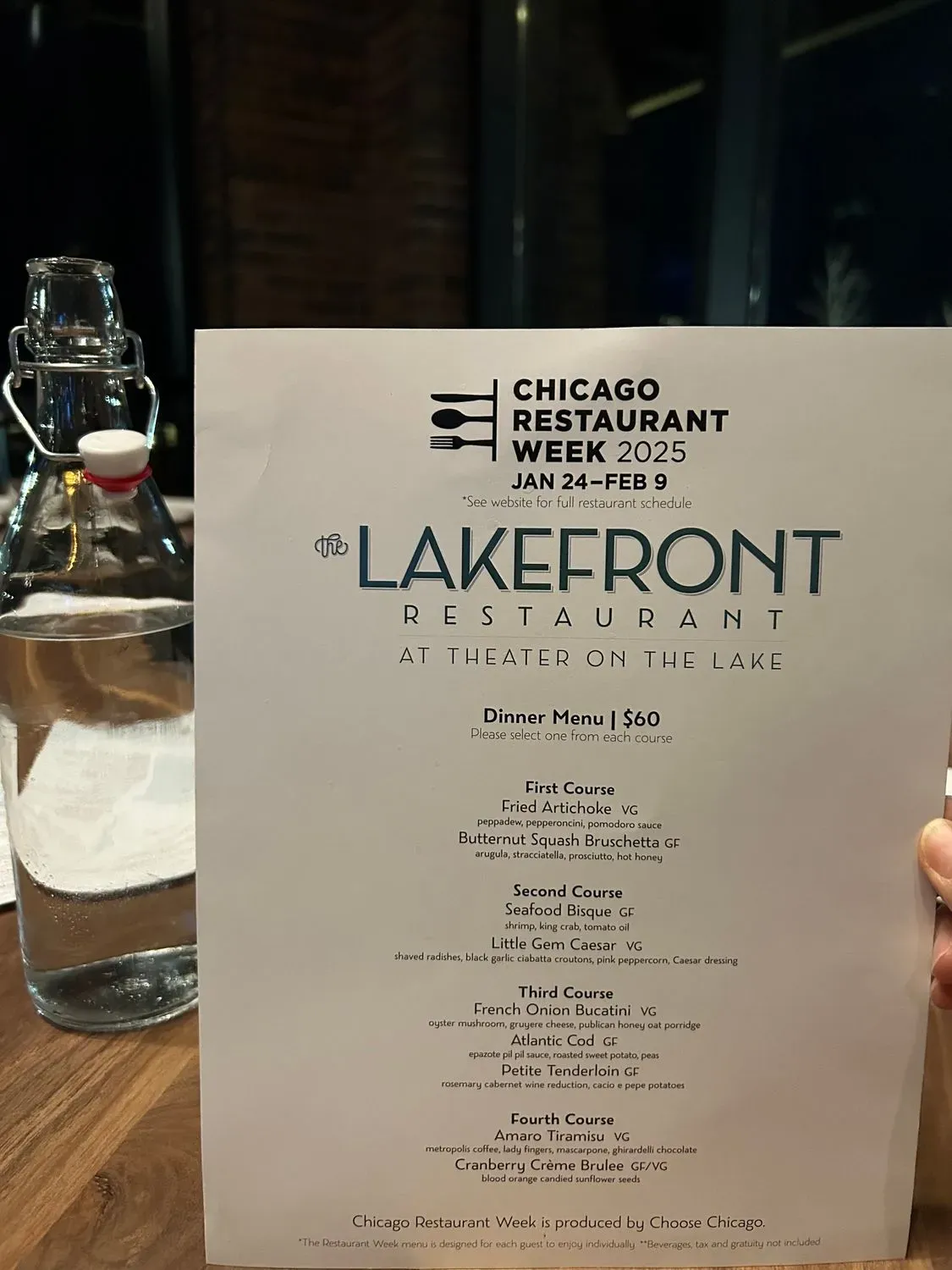 The Lakefront Restaurant at Theater on the Lake Menu - Updated November ...