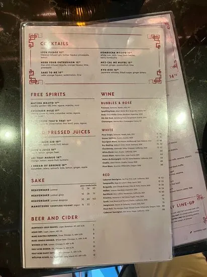 Menu 5