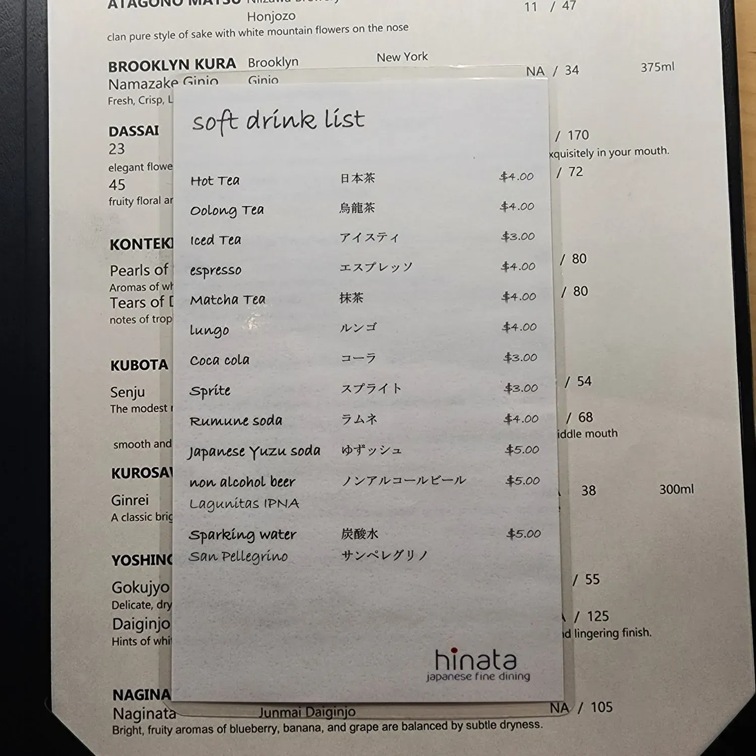 Menu 5