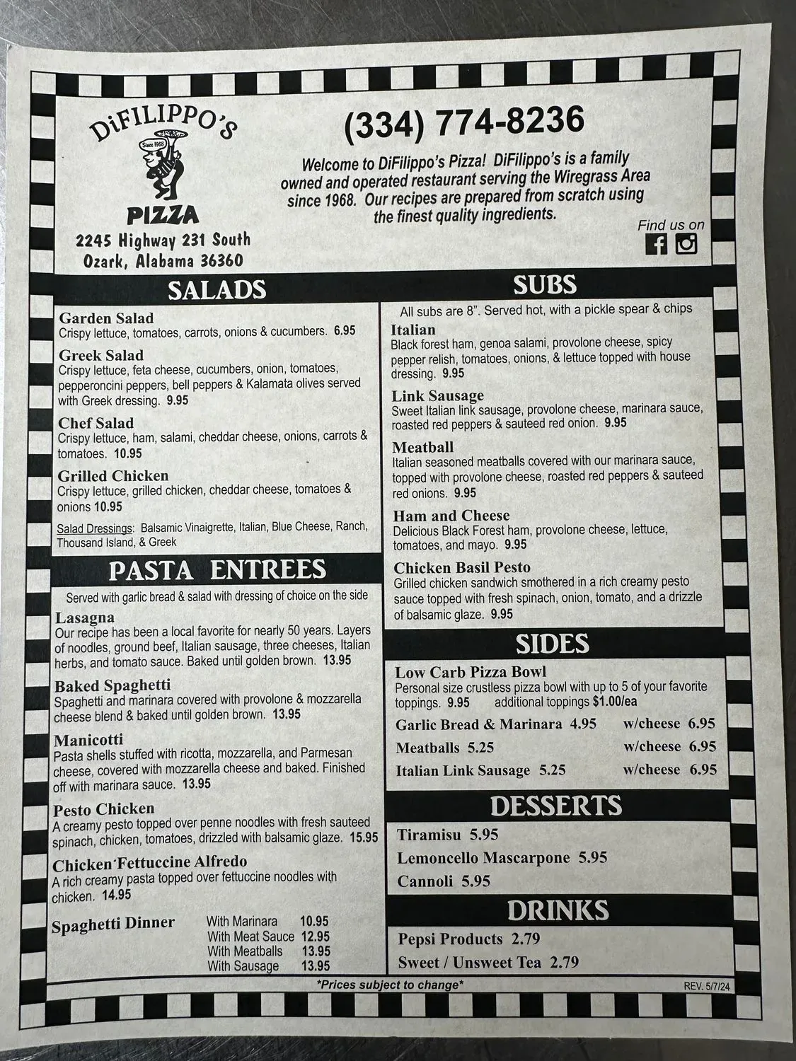 Menu 3