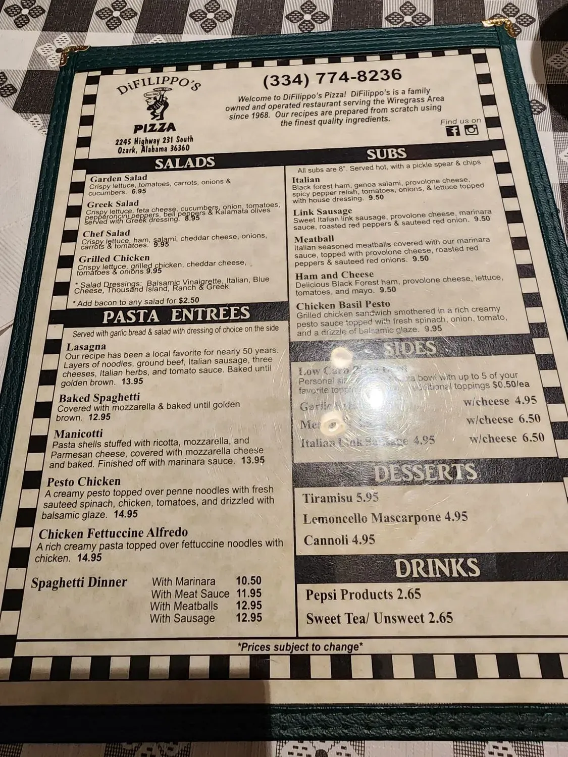 Menu 4