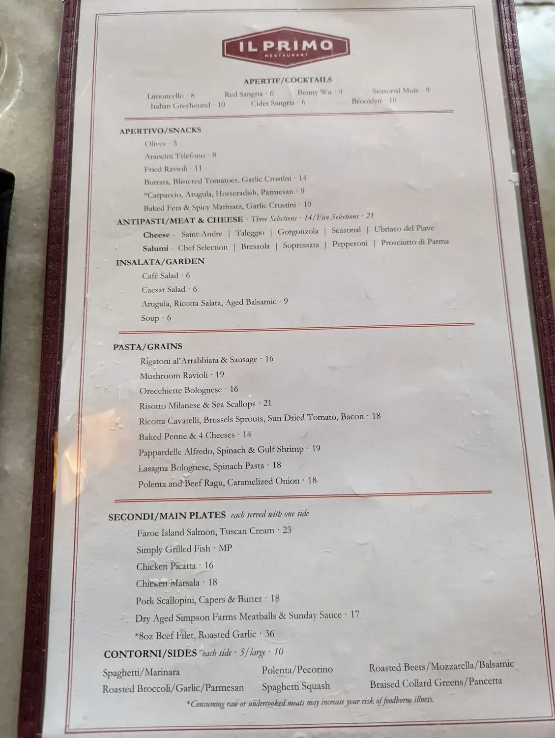 Menu 1