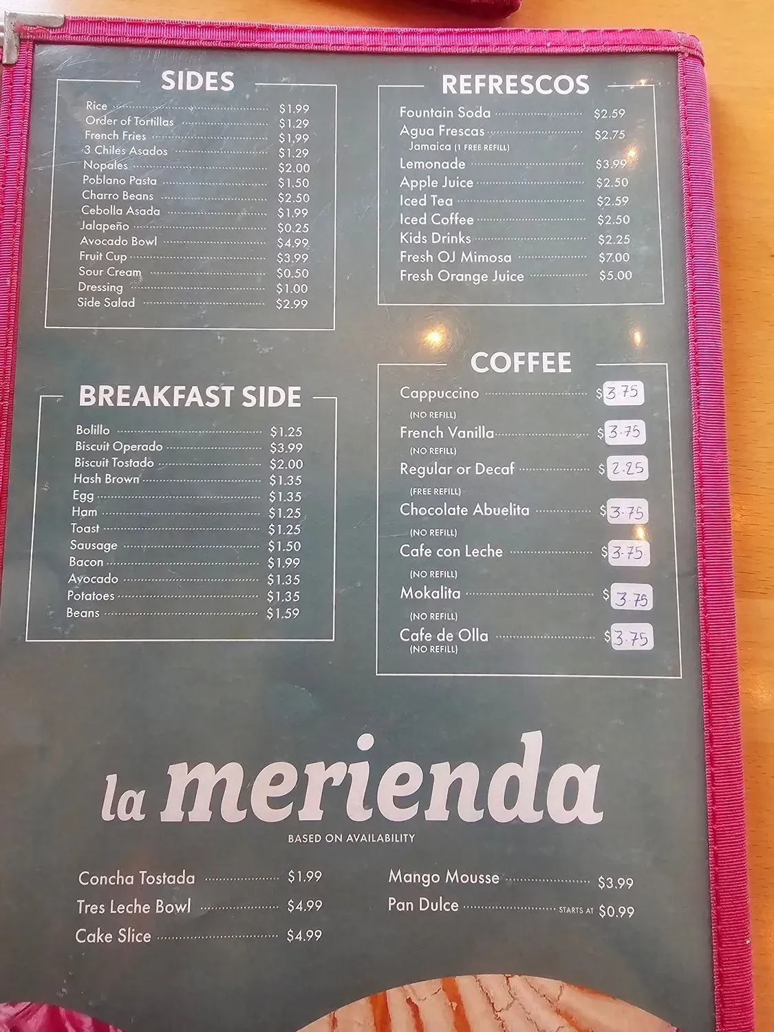 Menu 5