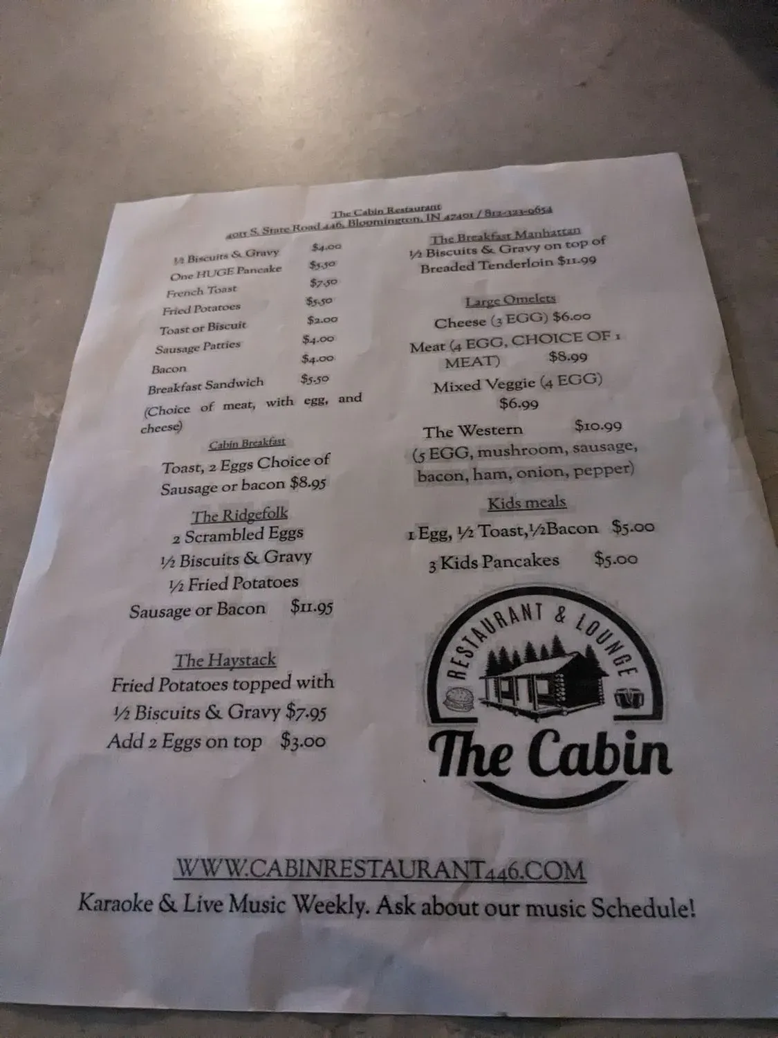 Menu 4