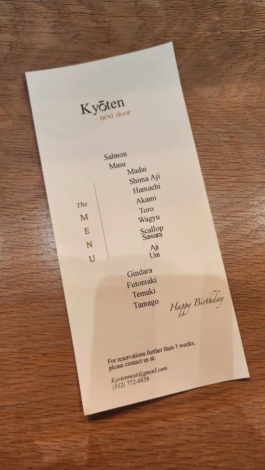 Menu 6