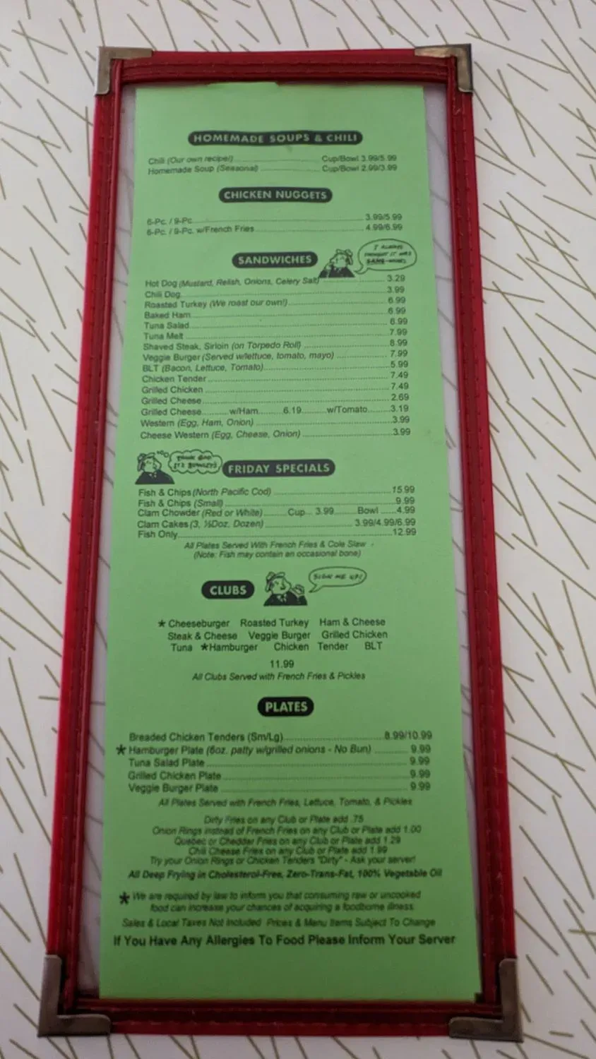 Menu 5