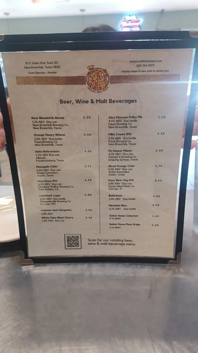 Menu 5