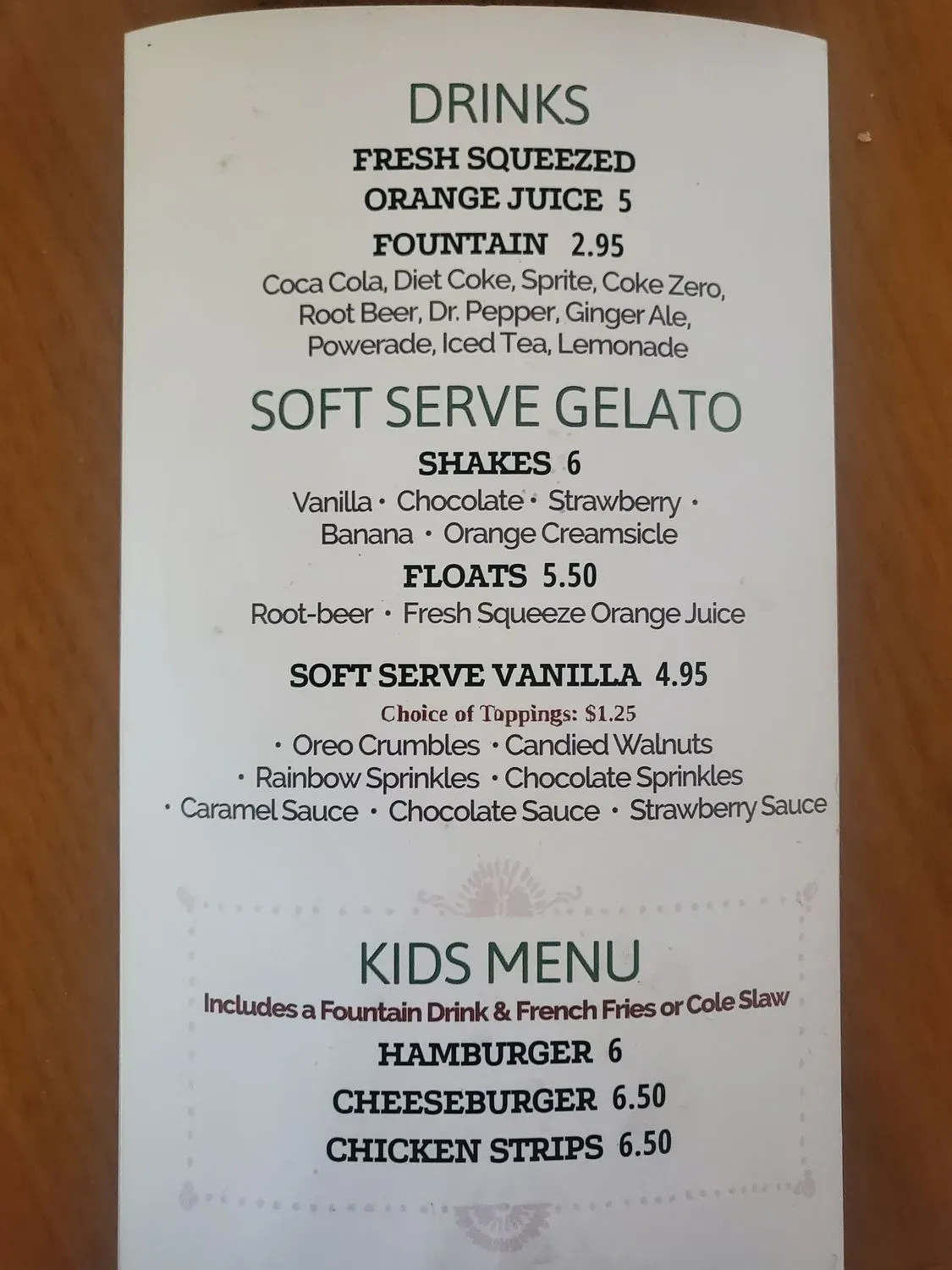 Menu 6