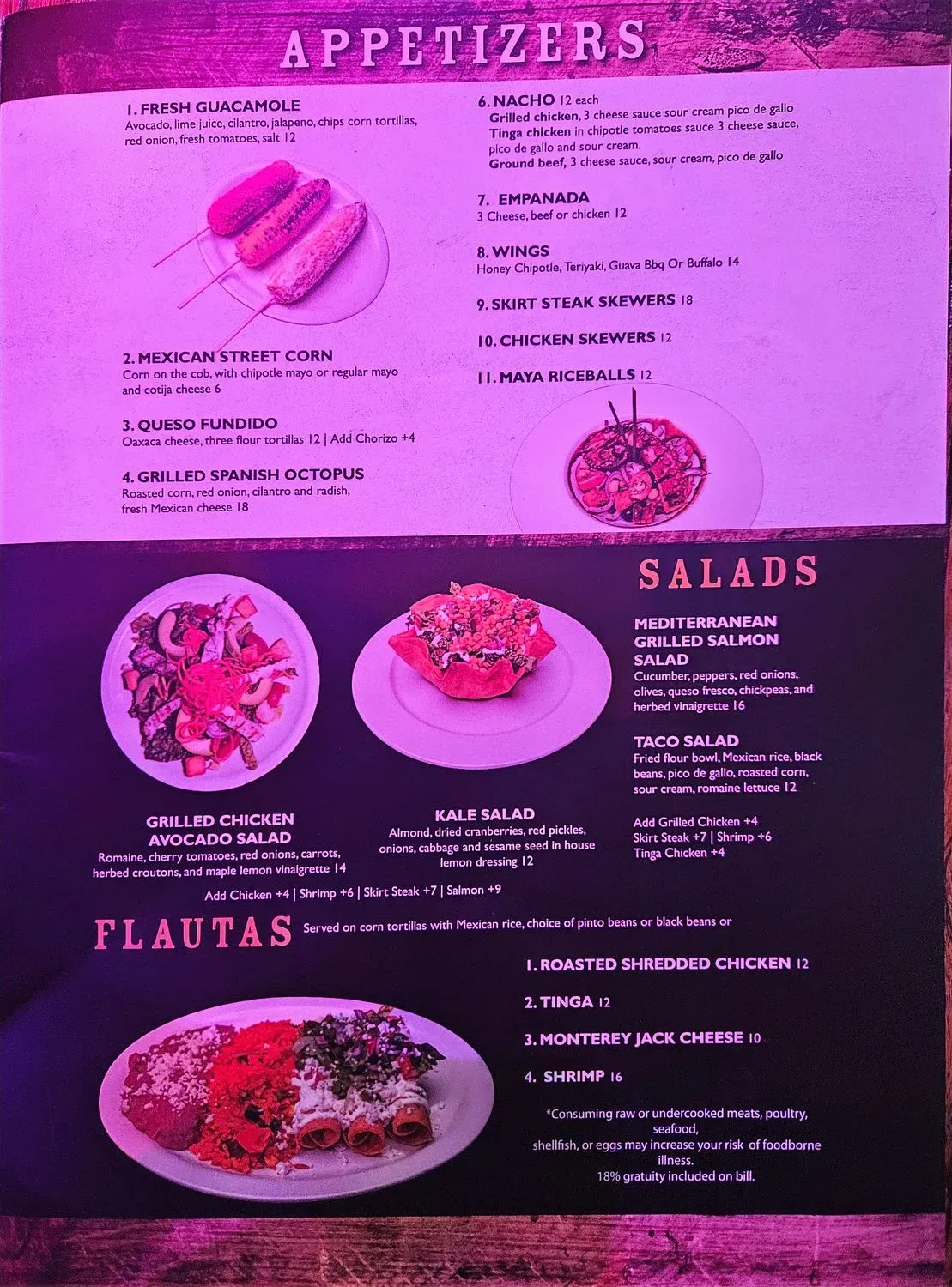 Menu 5