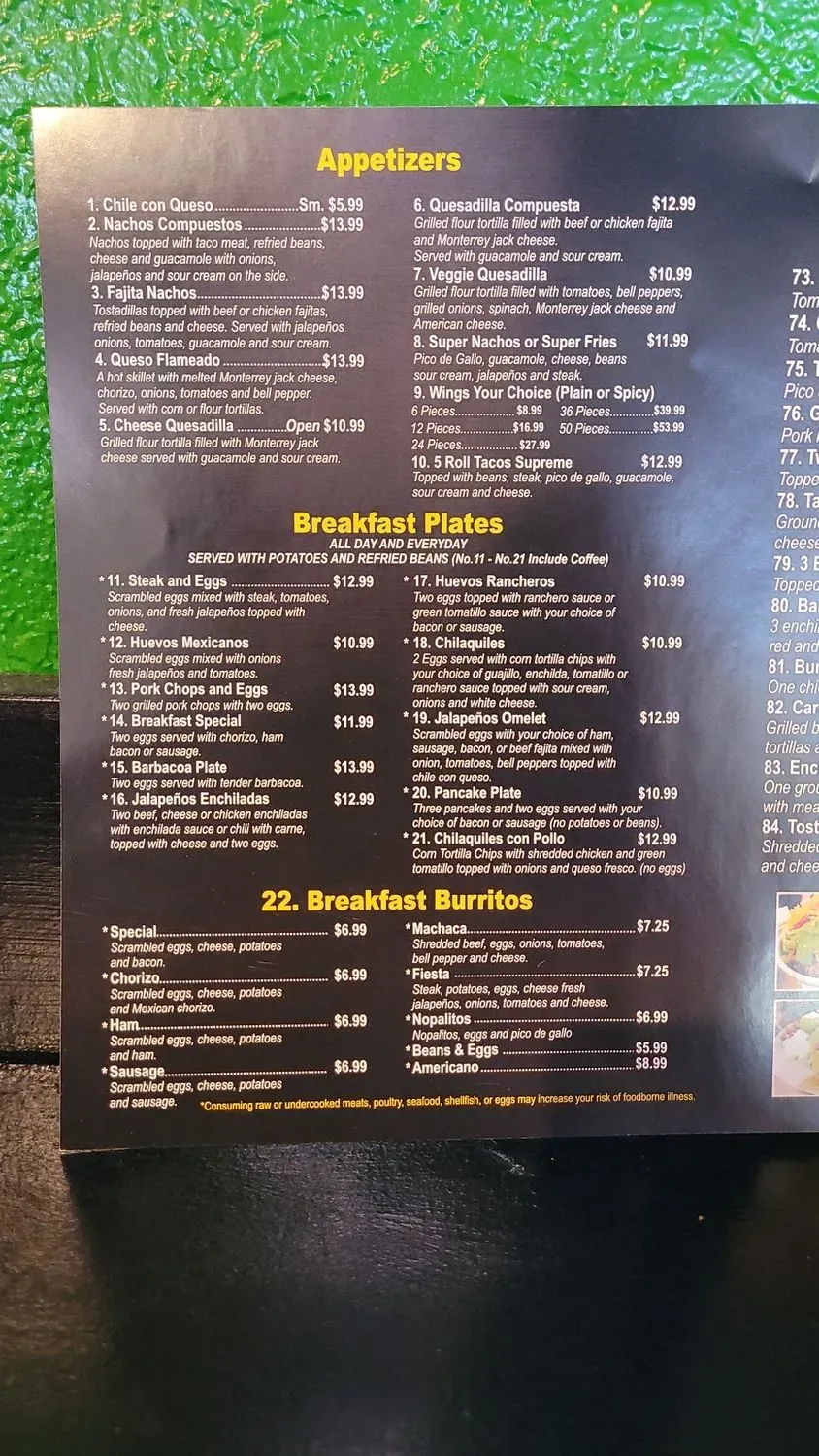 Menu 5