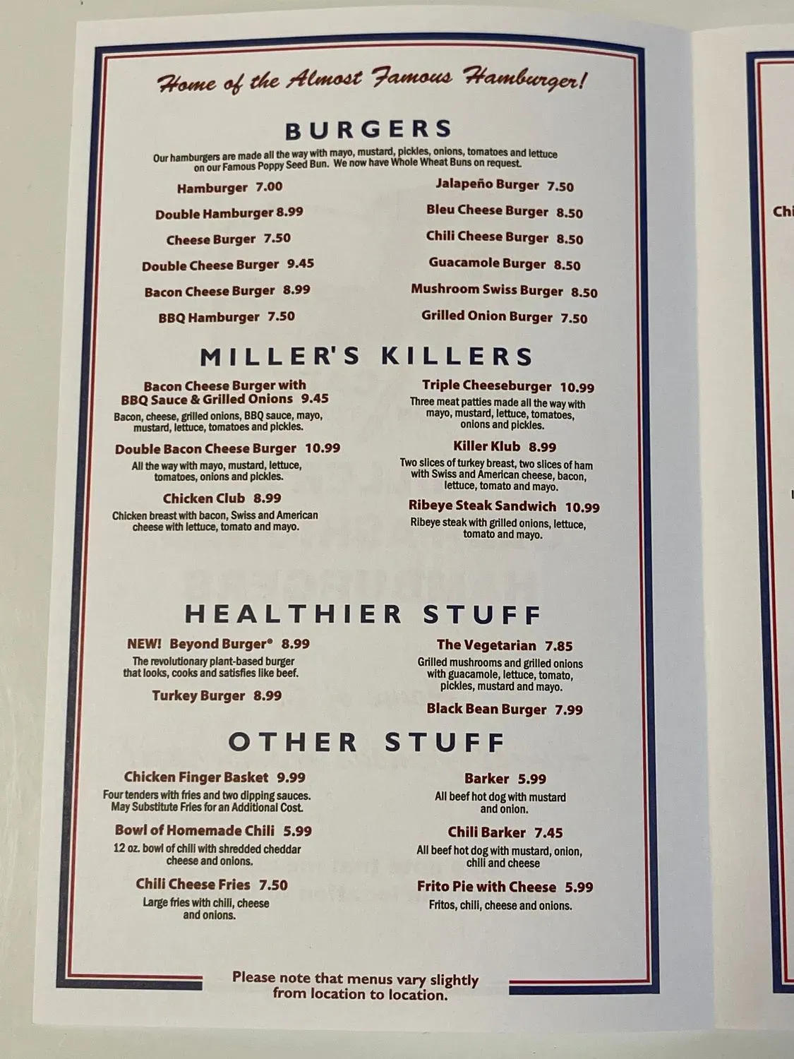 Menu 2