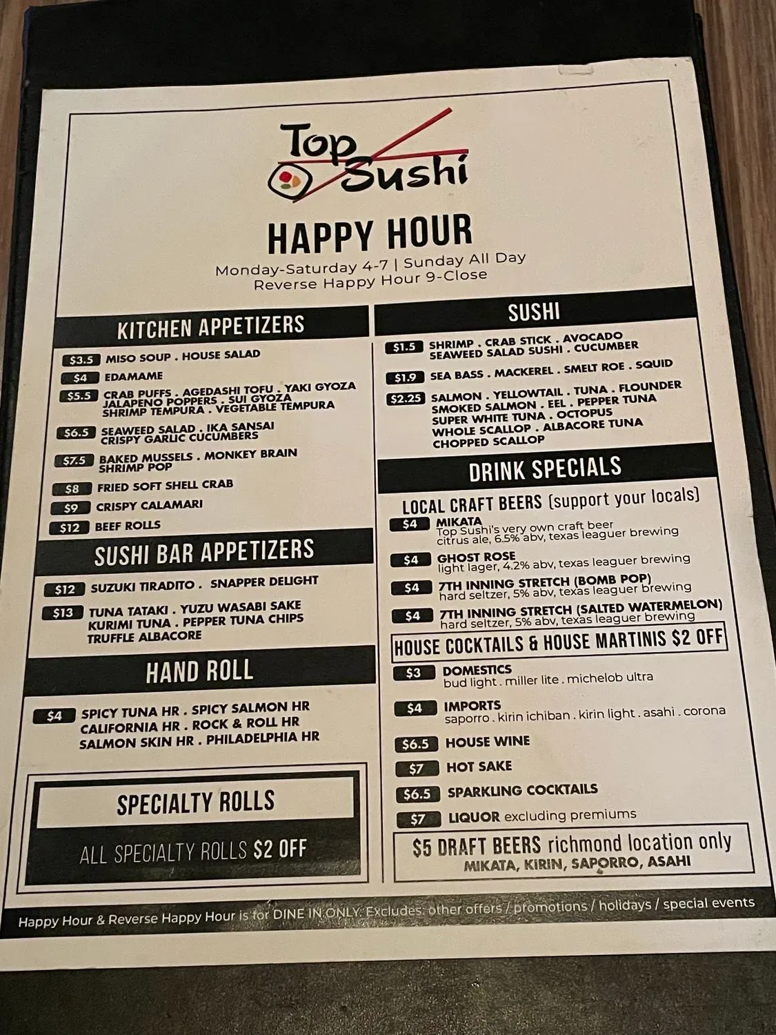 Menu 1