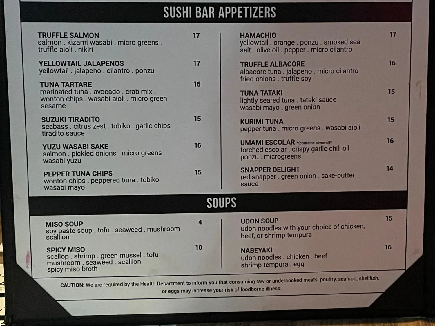 Menu 4