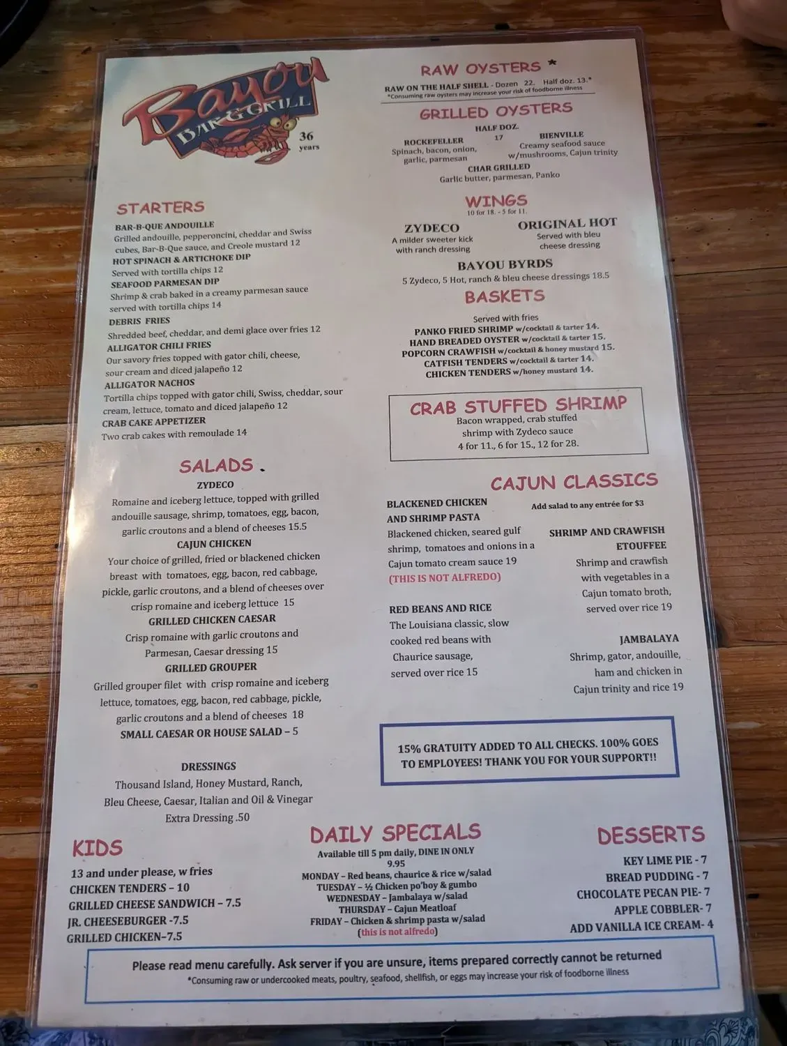 Menu 2