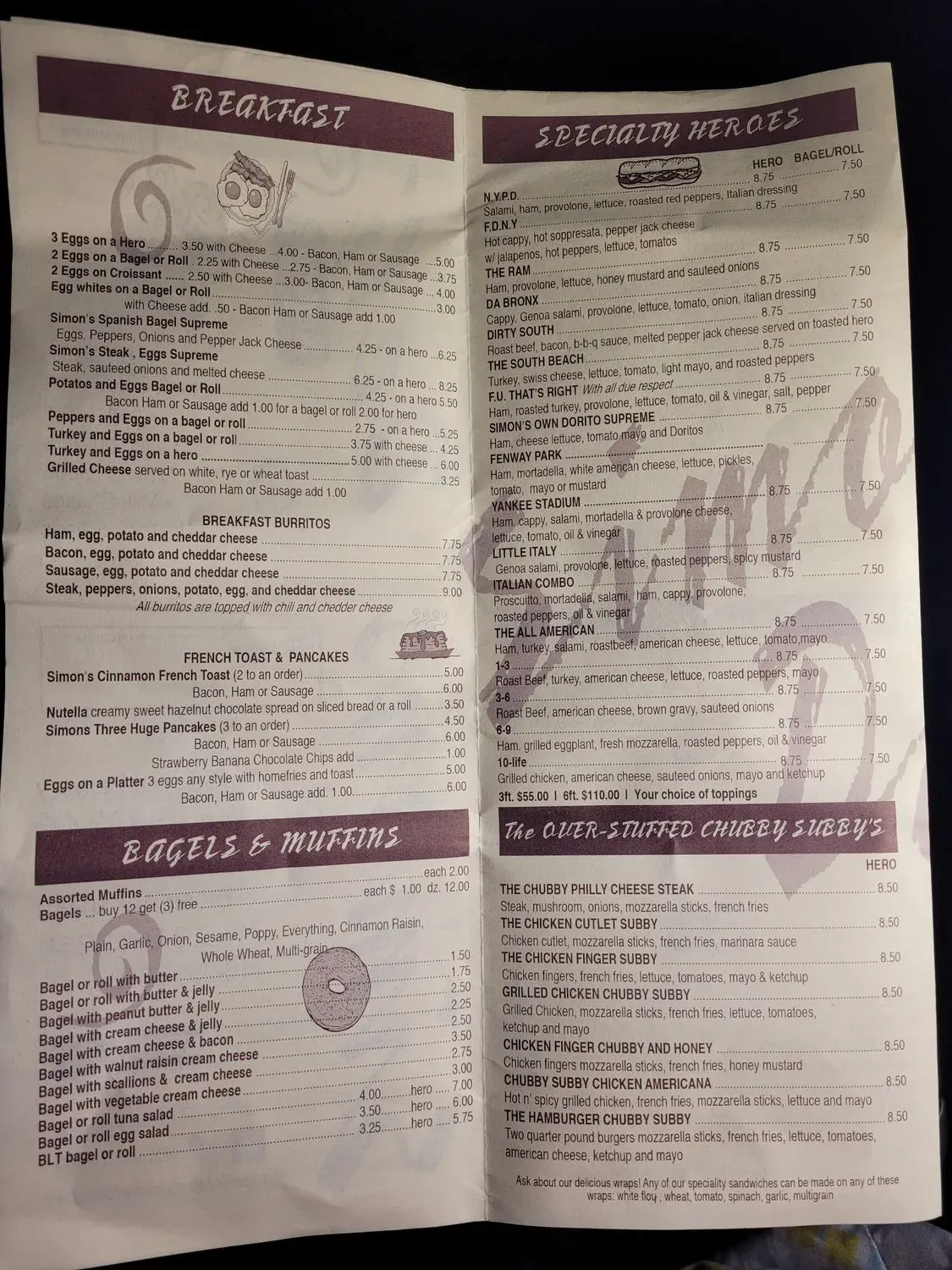 Menu 2