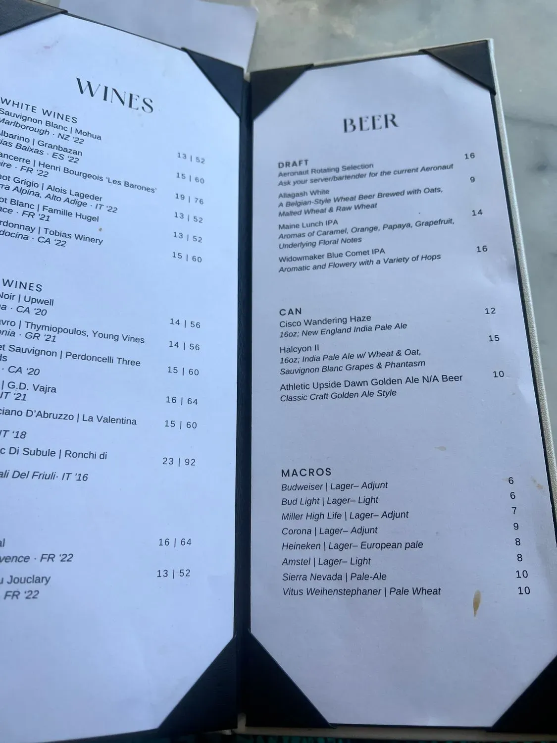 Menu 2