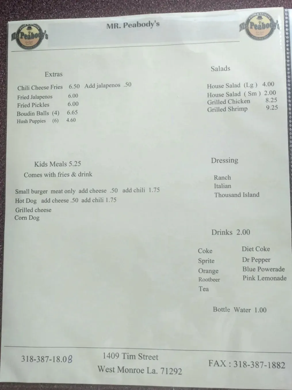 Menu 6