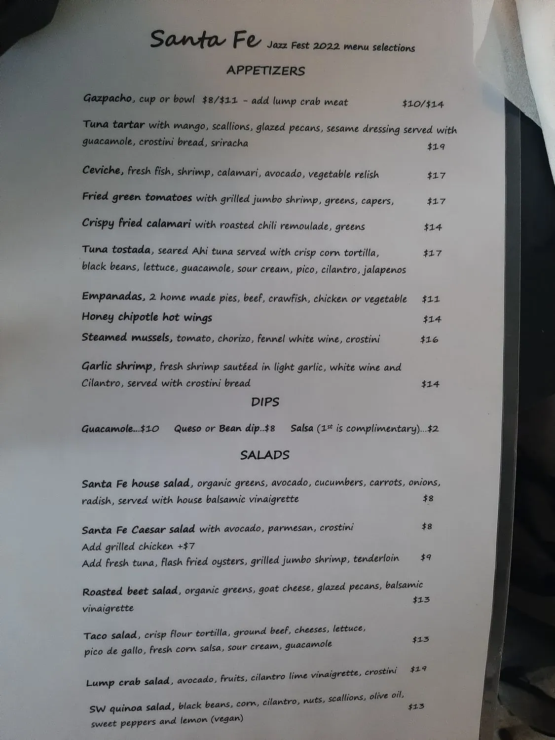 Menu 4