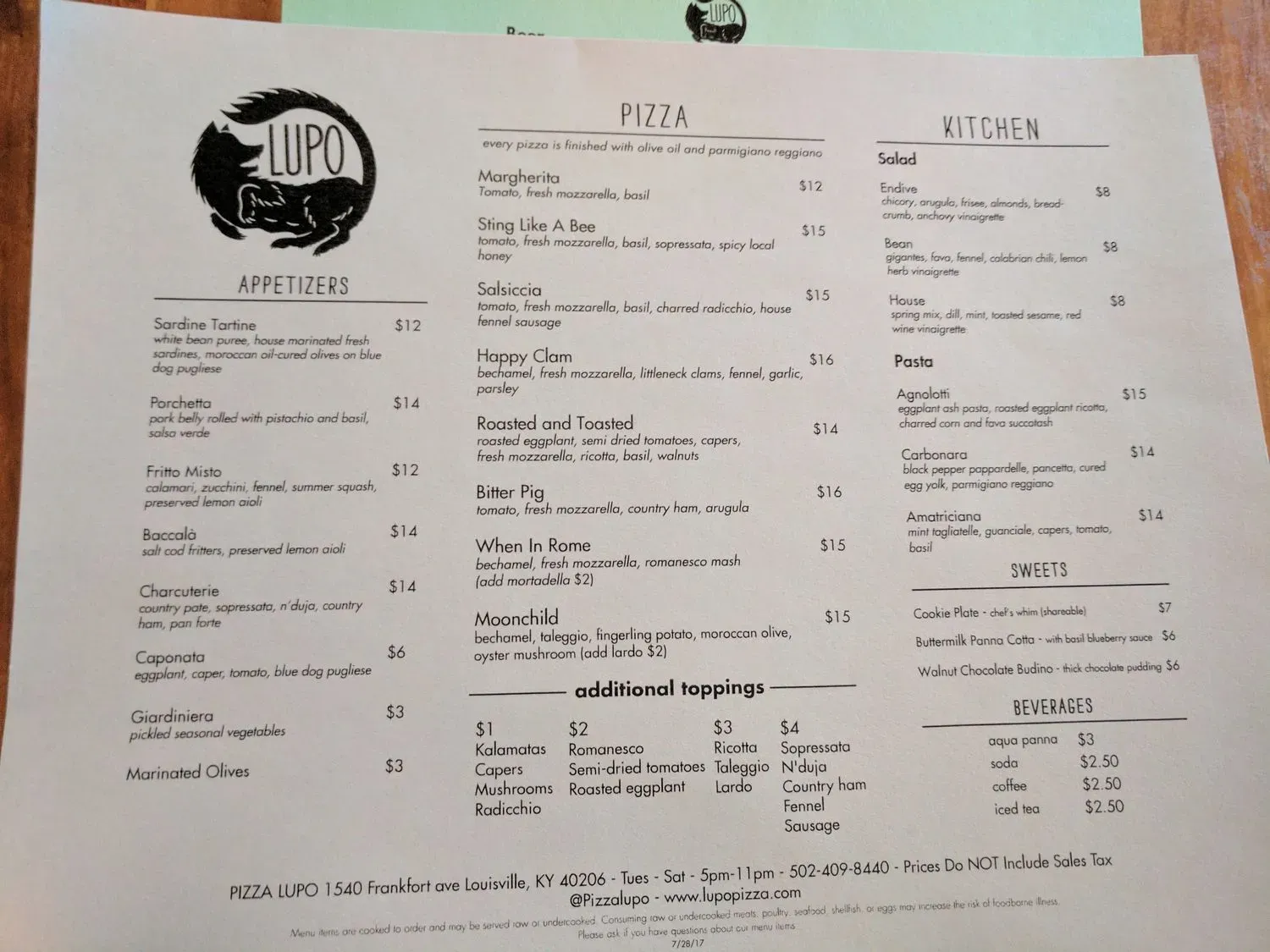 Menu 1