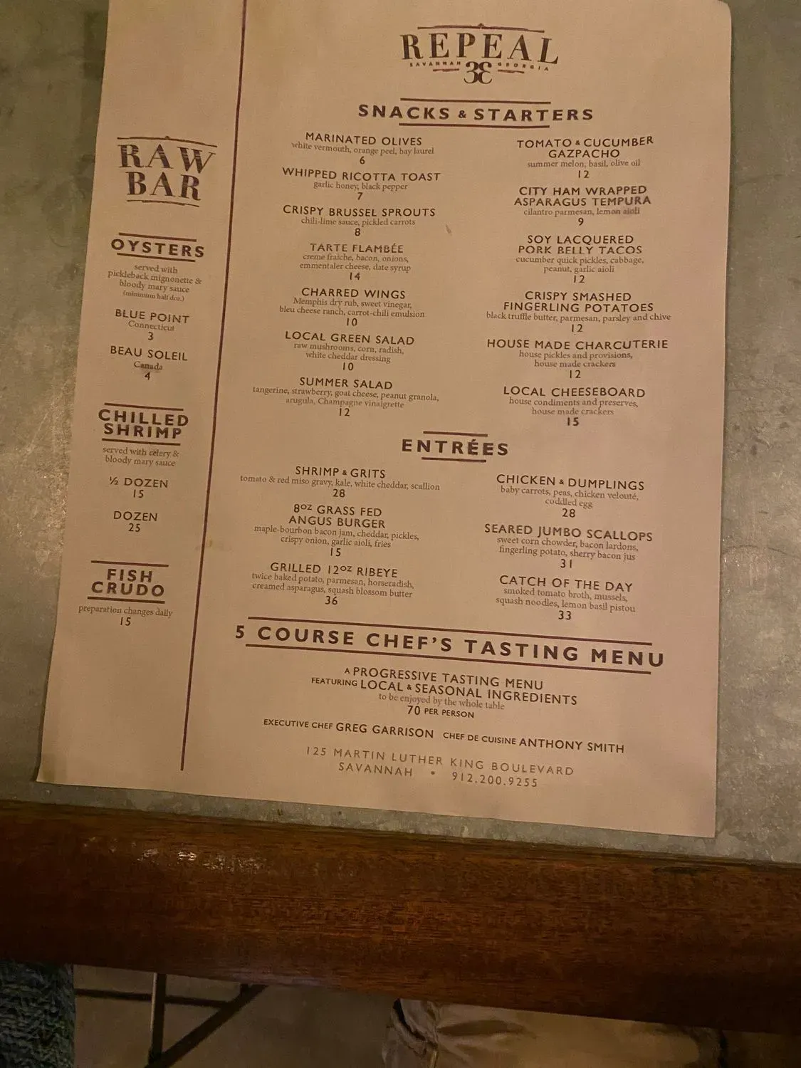 Menu 5