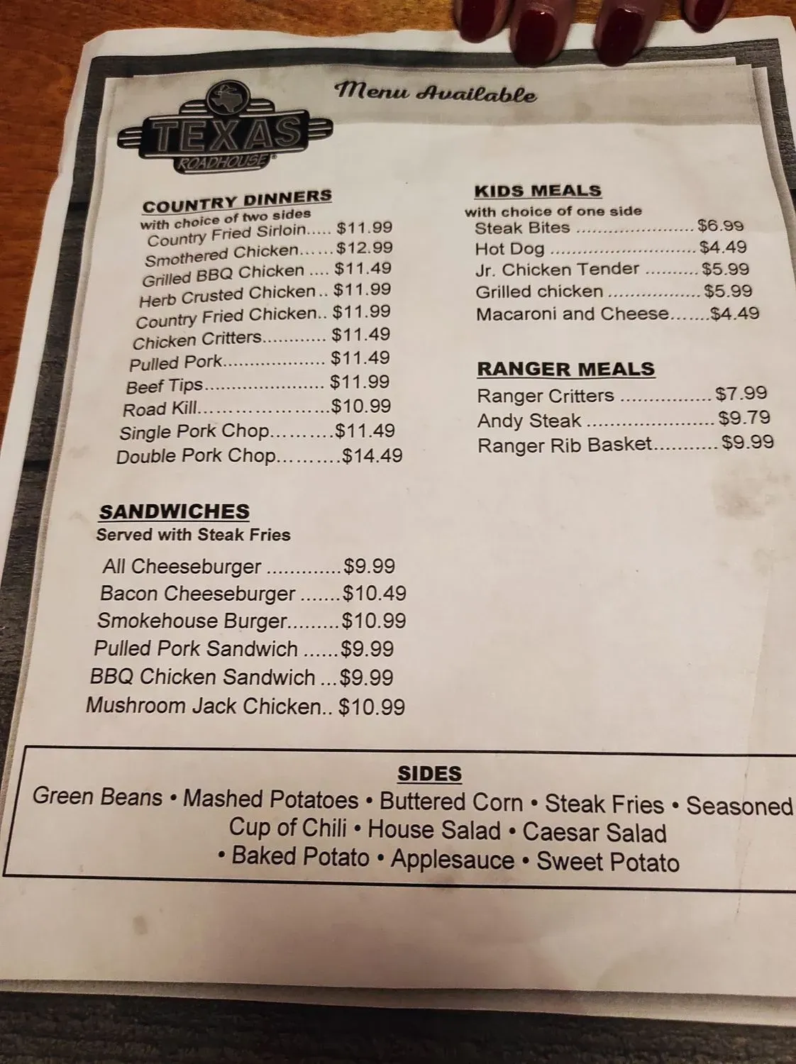 Menu 1