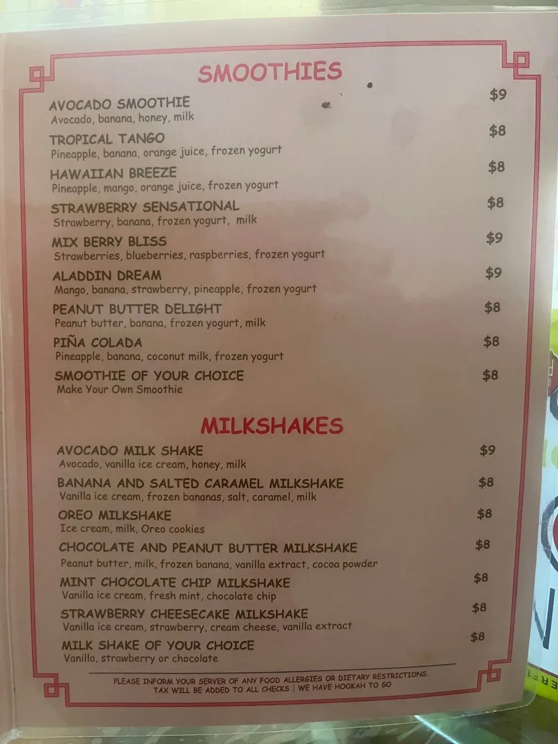 Menu 5