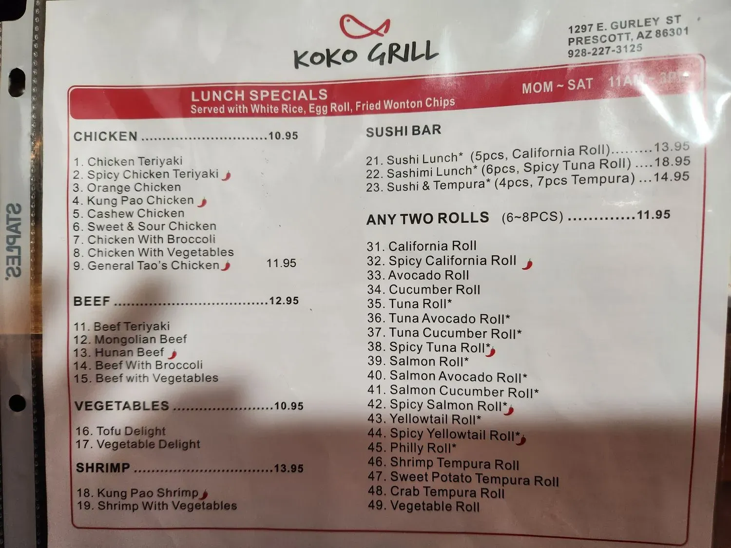 Menu 2