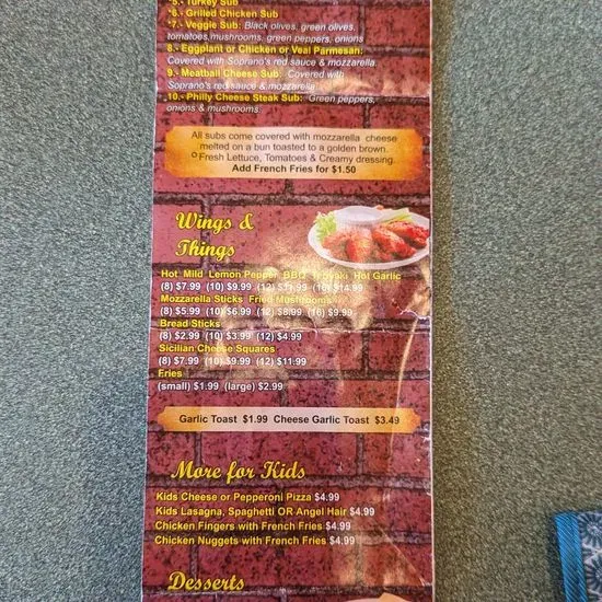 Menu 2