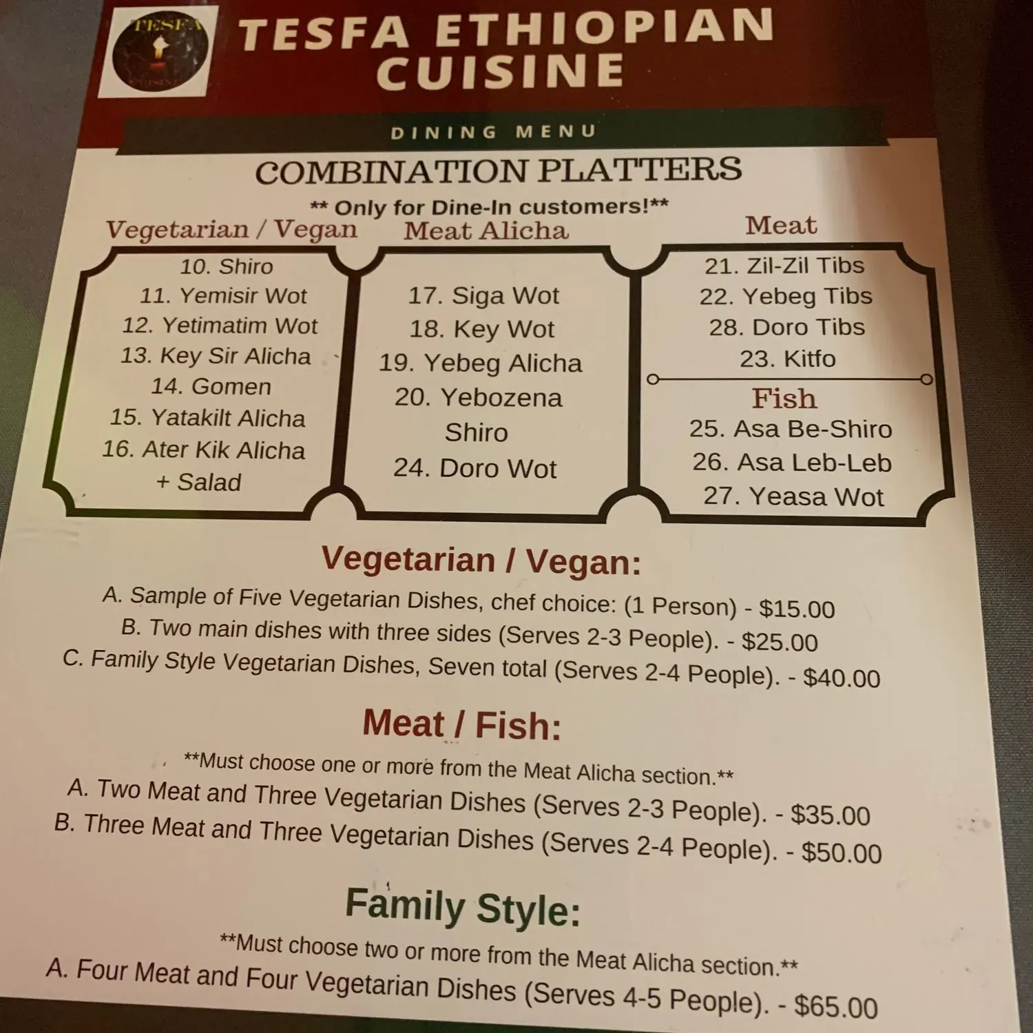 Menu 1