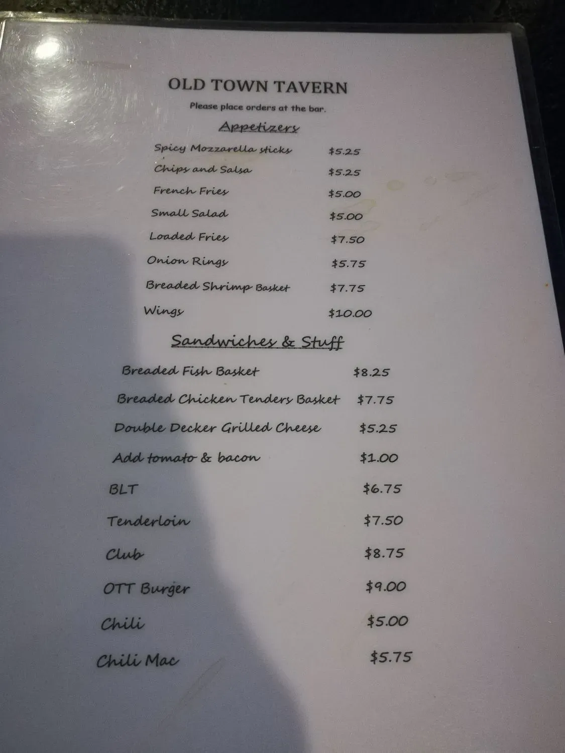 Menu 3