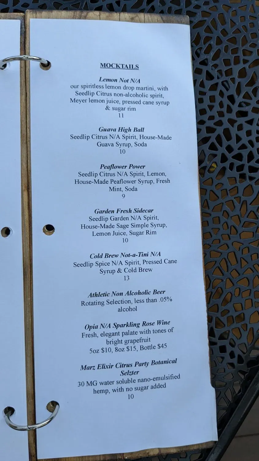 Menu 5