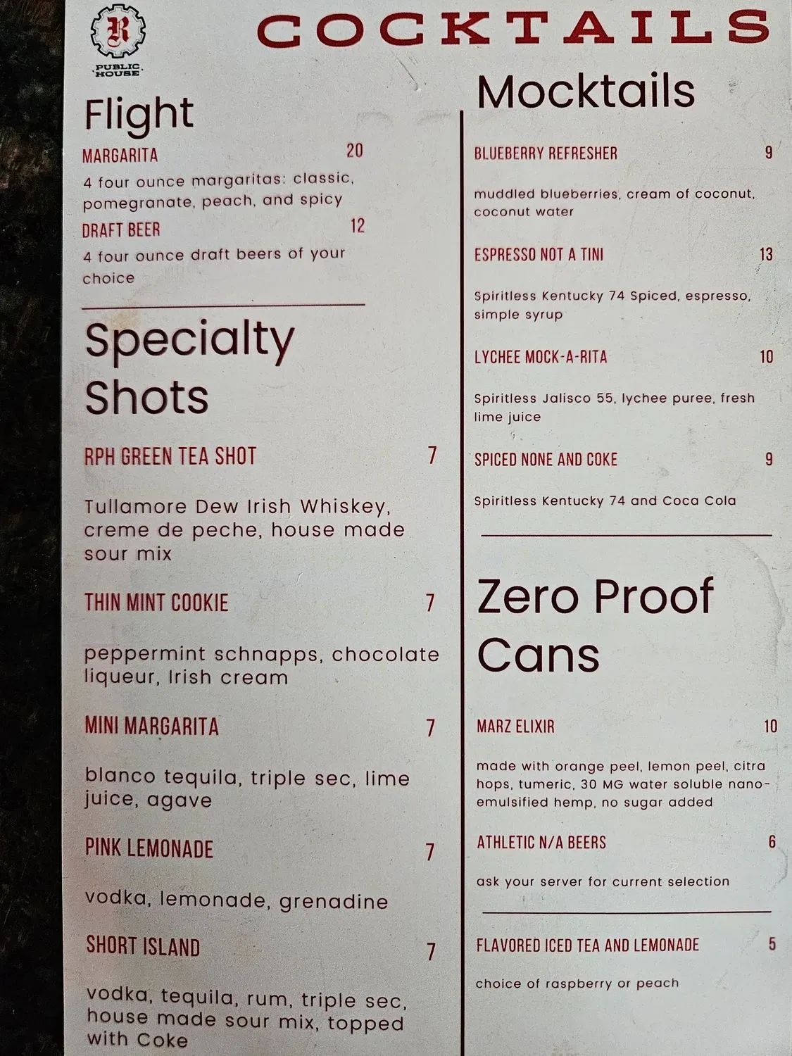 Menu 4