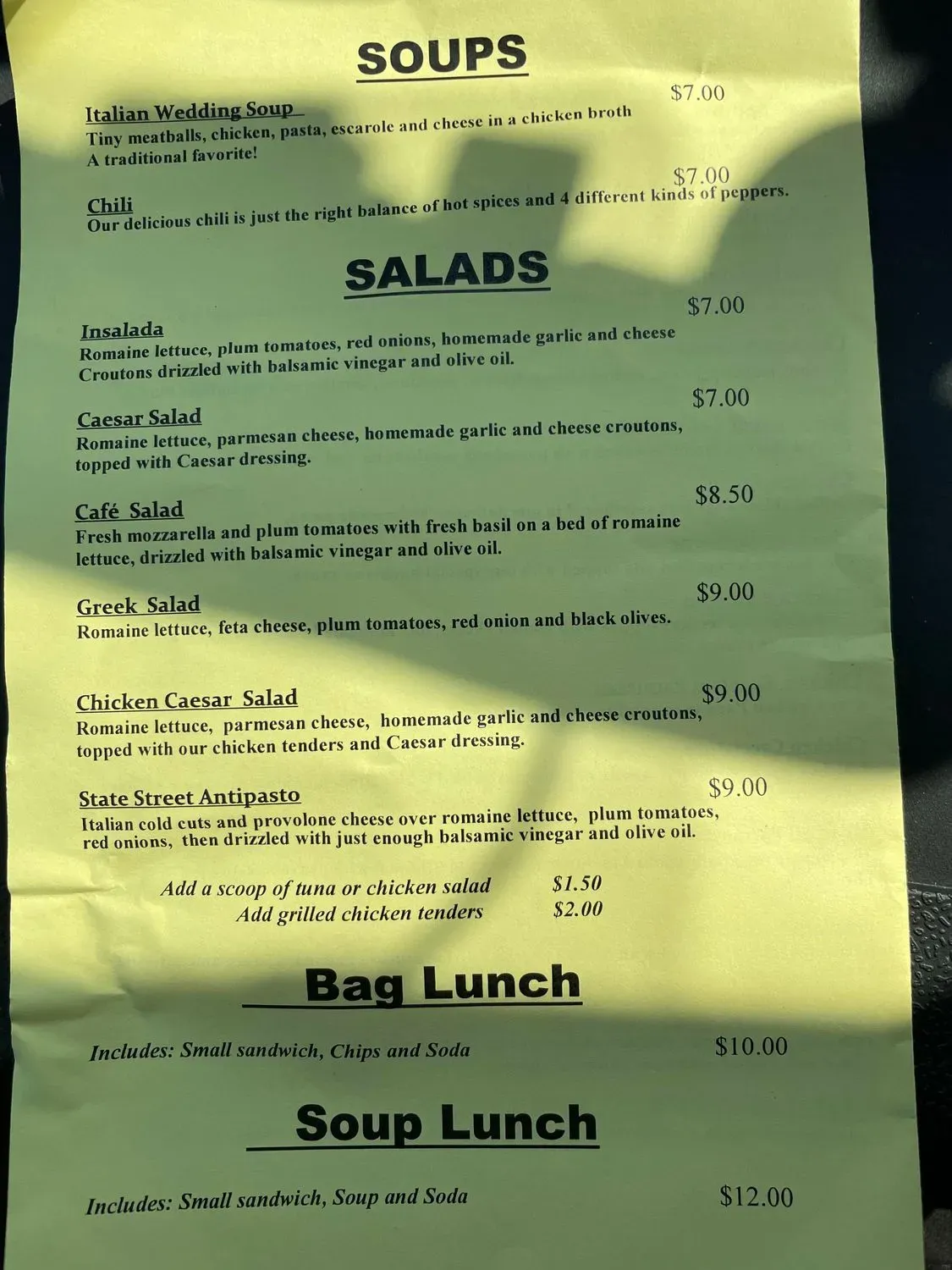 Menu 1