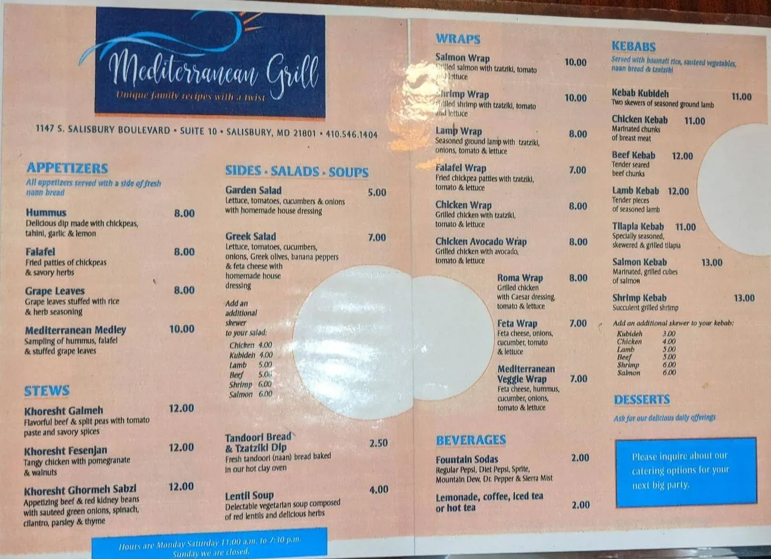 Menu 1