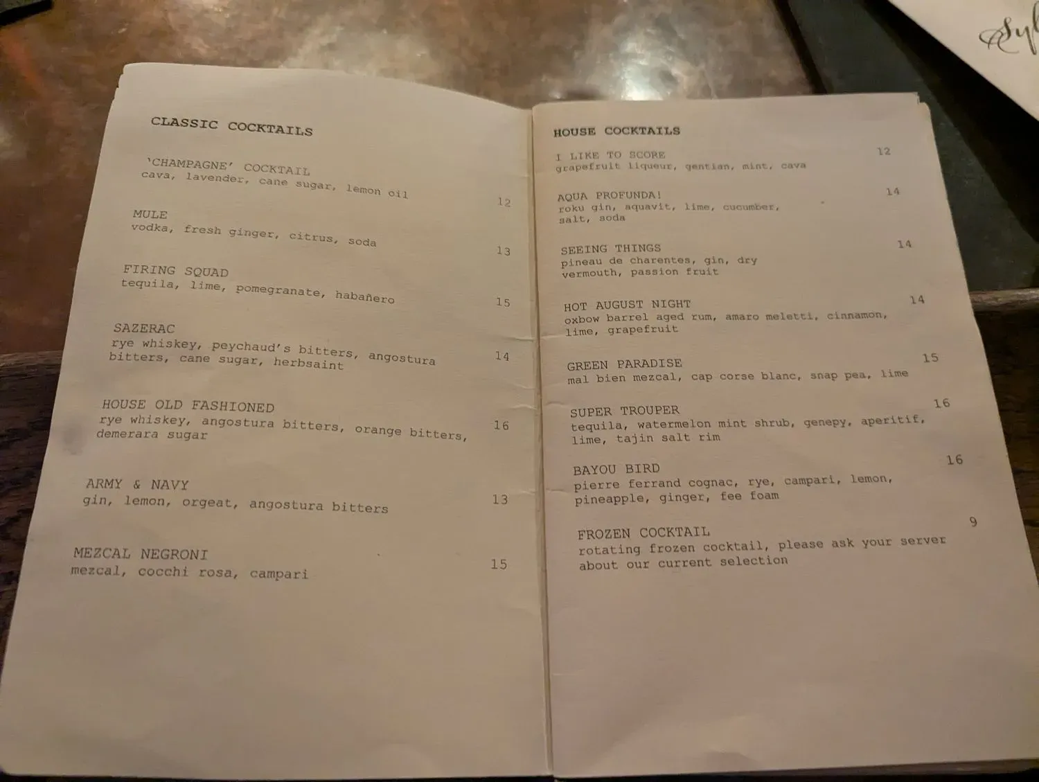 Menu 4