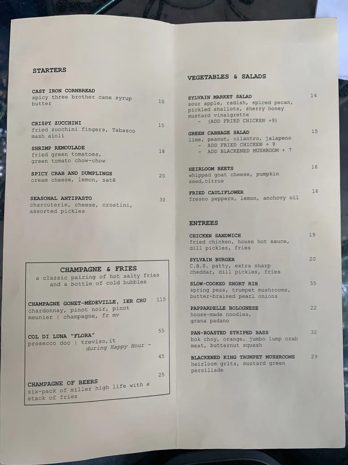 Menu 2