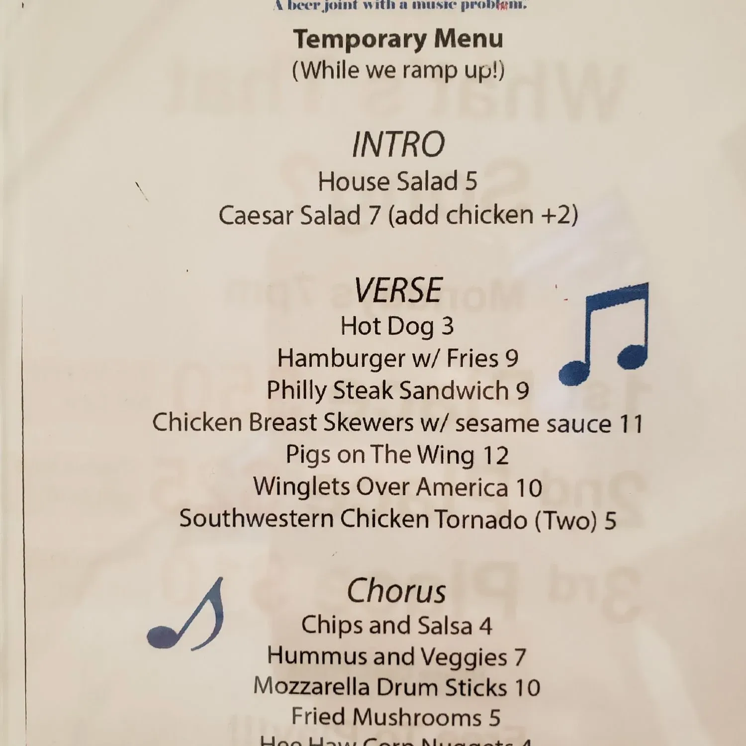 Menu 1