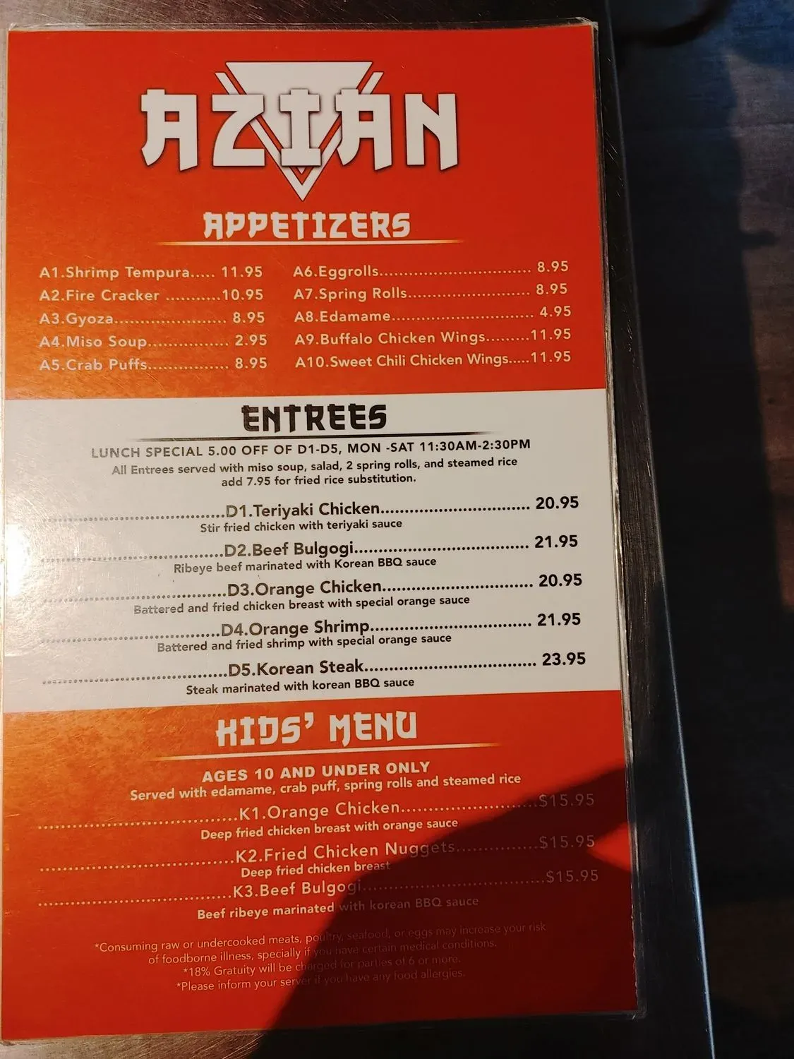 Menu 1