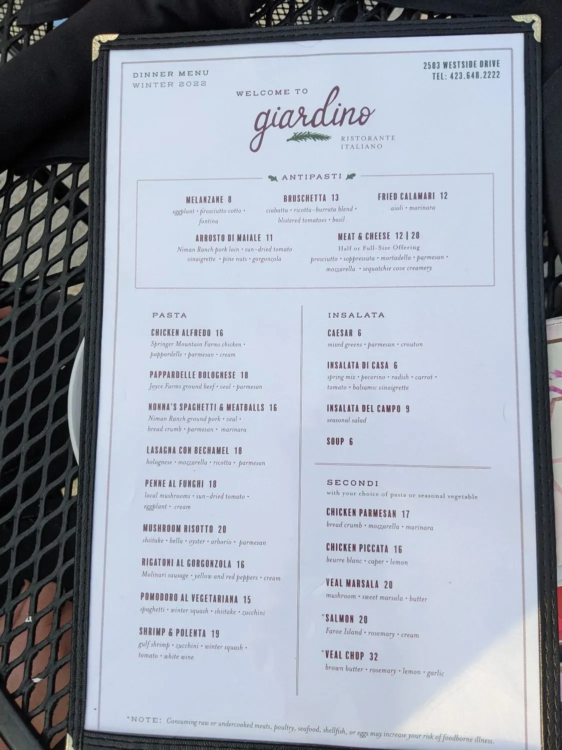 Menu 6