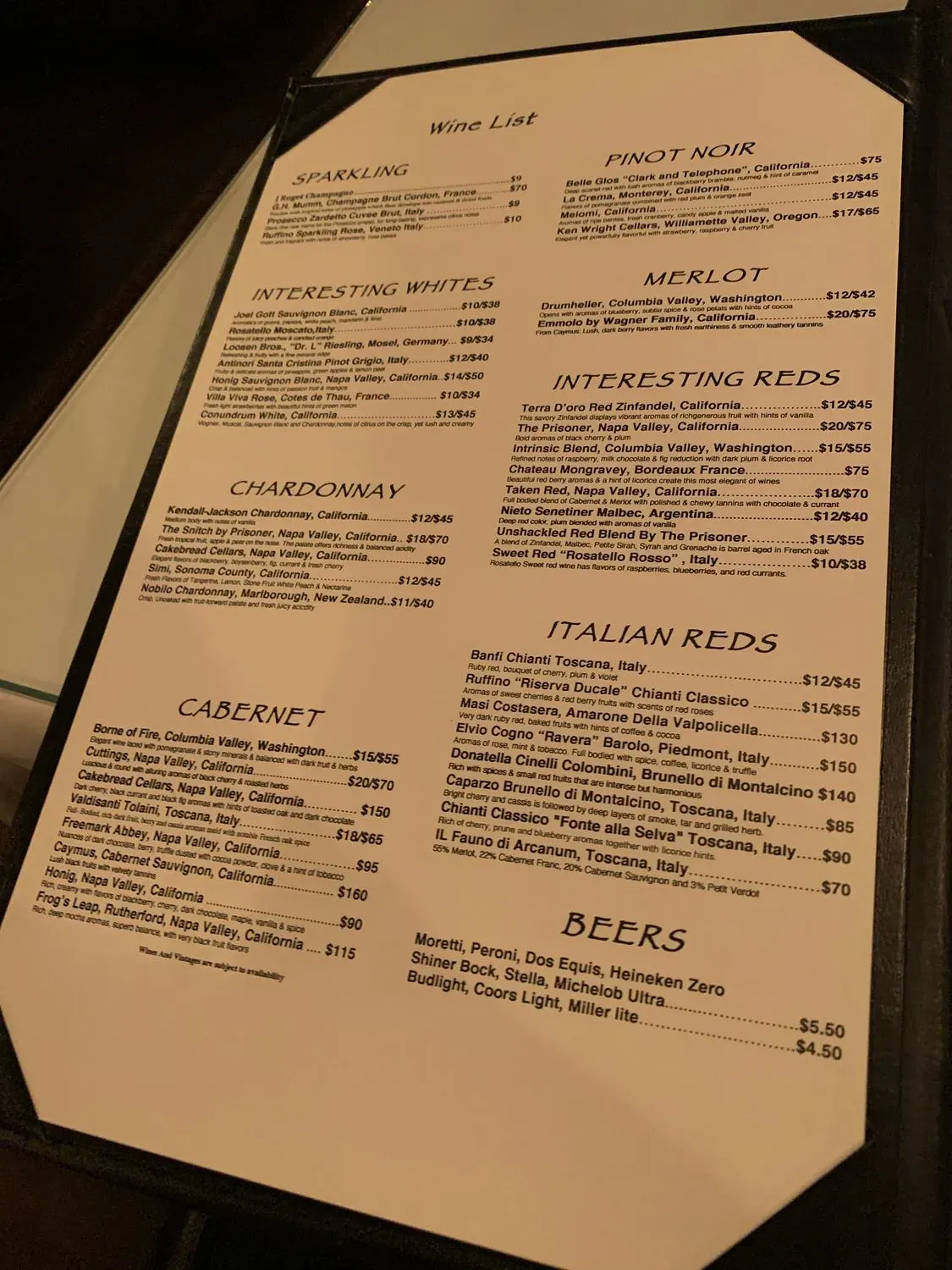 Menu 6