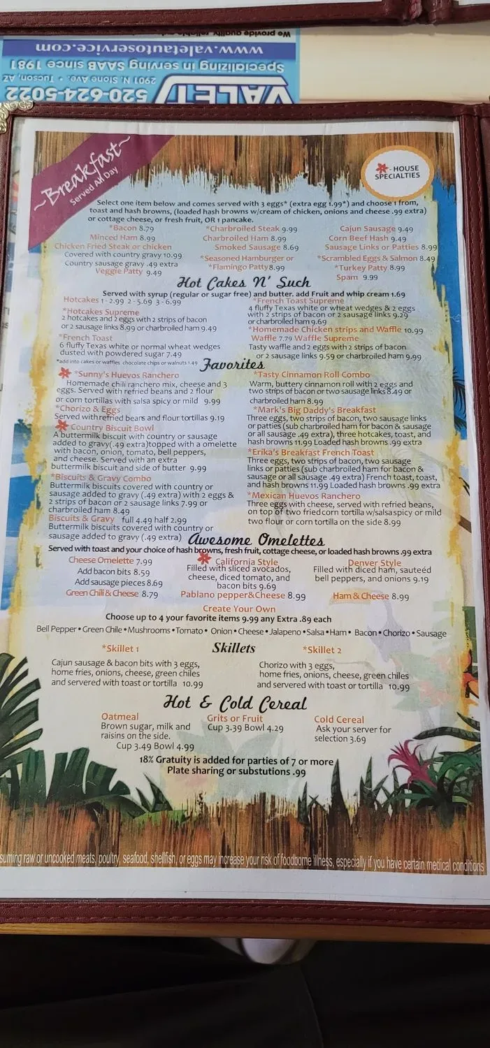 Menu 5