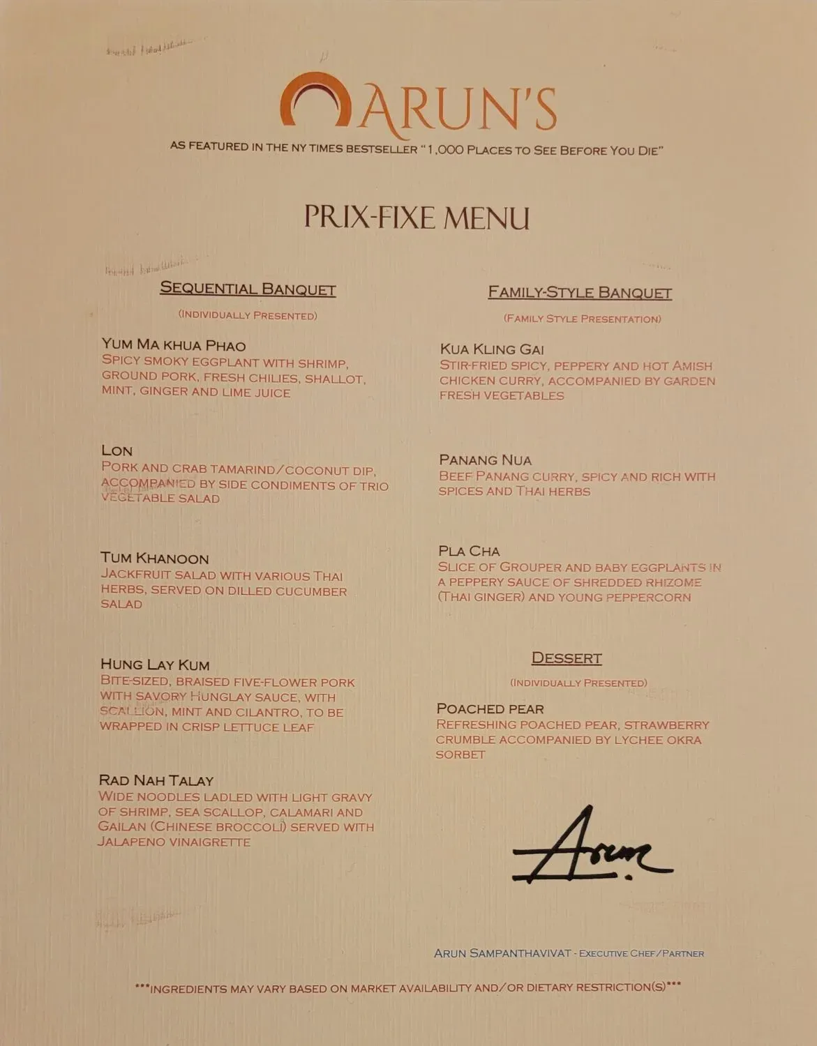 Menu 1