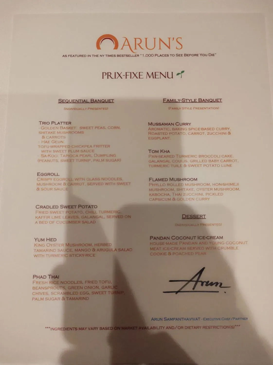 Menu 5