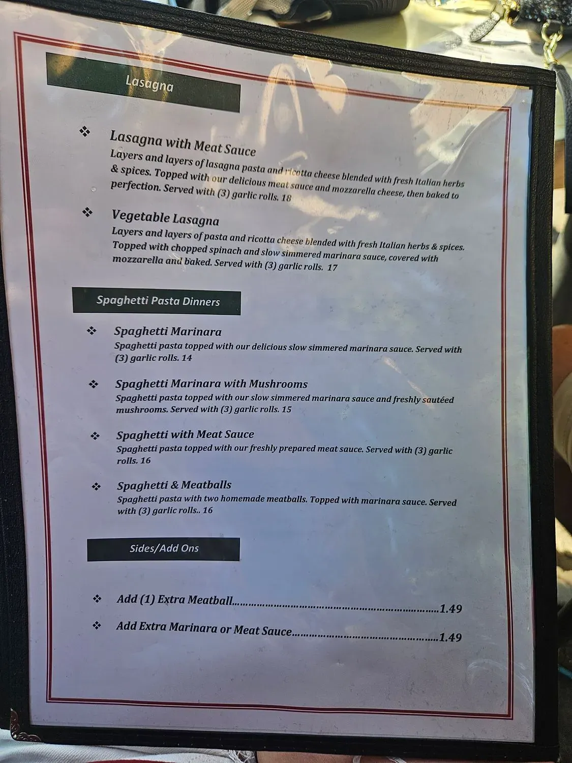 Menu 5